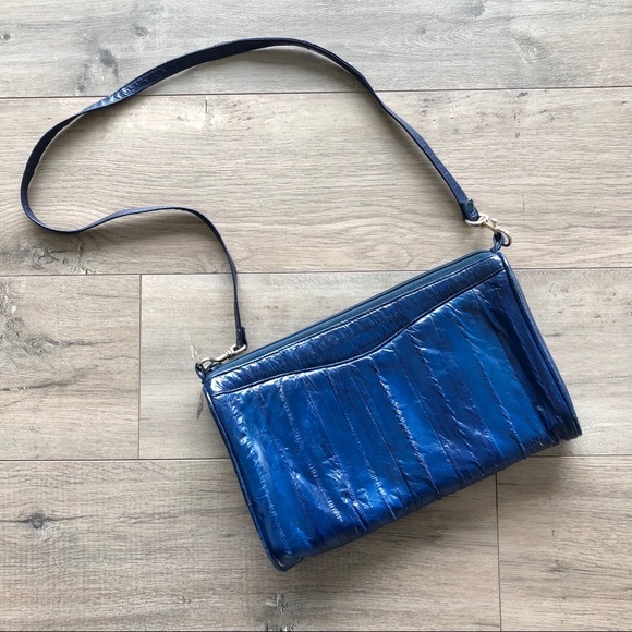 bright blue purse